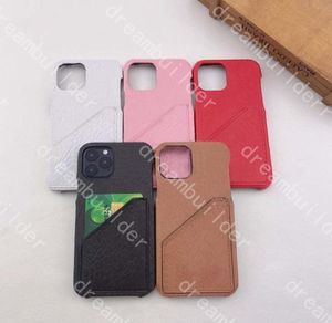 Capas de telefone de moda de uma peça para iPhone 12 pro max mini 11 x xs xr xsmax 7 8 plus capa de couro pu capa de cartão de designer 5597978