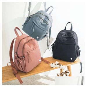 Borse da esterno Ll Zaino Schoobag per ragazza adolescente Mini borse da yoga Borsa da viaggio in nylon impermeabile Sport da donna Nuoto Fitness Delicato Dhjod