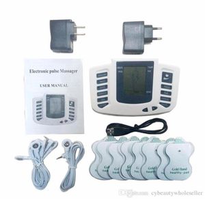 Therapie-Massagegerät, 16 Pads, elektrischer Stimulator, Ganzkörper-Entspannungs-Muskel-Therapie-Massagegerät, LCD-Bildschirm, Pulse Tens, Akupunktur24783638845