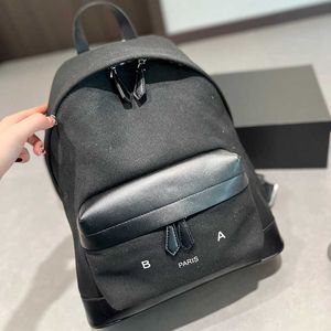 Designer-Rucksack für Herren, Büchertasche für Damen, Schwarz, Weiß, einfacher Rucksack aus Segeltuch, leichte, tragbare Luxus-Rucksäcke 240307