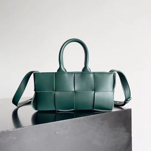 Designer-Intreccio-Handtasche, 100 % Kalbsleder, modische Damen-Umhängetasche, Schwarz, Grau, kleine Tragetasche, Damen-Kleidertasche, elegante Mini-Tragetasche, wird wiederholt handgefertigt