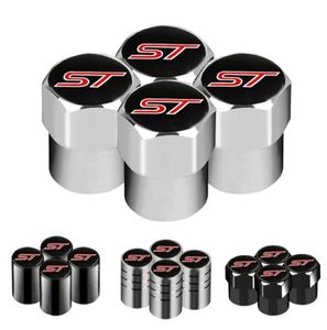 CarStyling 1pcs ST Emblem Wheel Tire Valve Tyre Caps Case for Ford ST FOCUS 2 3 Mondeo Fiesta Kuga MK2 MK3 MK4 Accessories4582381