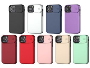 Telefonfodral för iPhone 13 Pro Max 12 11 7 8 Plus XR S22Plus S22 Ultra Case TPU PC Armor Slide Window Push Full Camera Lens Protect7642793