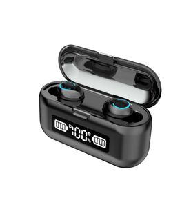 F943 trådlösa hörlurar TWS -hörlurar Bluetooth V51 9D Stereo Headset IXP7 Vattentät sportspel Earskydd för Xiaomi Huawei3048187