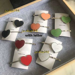 Hair Clips Barrettes 5 Colors Cute Heart Letter HairClip Women Letters Barrettes Gift for Love Girlfriend Fashion Hair Accessories High Quality