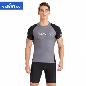 Купальные костюмы саболай мужчина Rashguard Lycra Quick Drinh Surf Surf Sunscreen Защита от ультрафиолета.