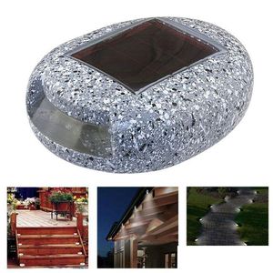 Underjordiska lampor Brelong Solar Stone Light IP65 LED Waterproof Pebble Shape Garden Dekorativ för 1 PC Drop Leverans Lights Lighting Dhtax