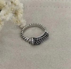 Dy Twisted Band Kaplama Altın Yüzükler Forladies Tasarımcı Mücevher Yüzüğü Yeni Yüksek Kaliteli Lüks Düğün Çelik Çift Hediyeler Dy Ring Vintage ZH144 E4