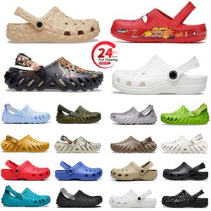 Crocc Echo Classic Sandals 디자이너 슬라이드 크로스 넥타이 샌들 남성 여성 어린이 슬리퍼 Cros Bayaband Slip Flip Flip 플랫폼 DHGATE 무료 배송 신발