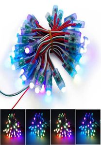 WS2811 IC LED-Pixel-Modul beleuchtet DC5V 12 mm wasserdichte Punktlampe RGB-Vollfarb-String-Weihnachts-adressierbares Licht für Buchstaben Si9033080