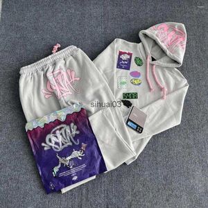 Mens Hoodies Moletons Marca Synaworld Mens Hoodies Moletons Celebridade Mesmo Estilo Y2K Synaworld Tracksuit Estrela Homens Mulheres Rap Syna Streetwear Syna