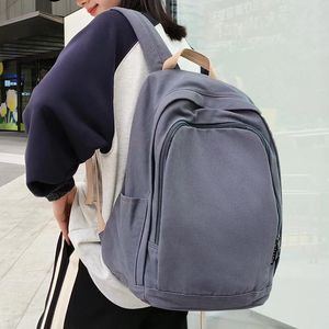 Zaino 35L Scuola per donna Zaino quotidiano in tela leggera Borsa per laptop da 15,6 pollici Zaini da viaggio casual unisex