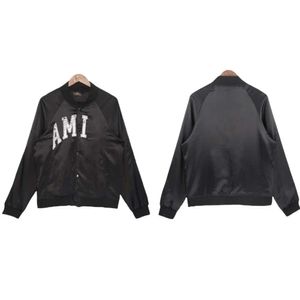 Mens Jacket Designer Original Quality New Solid Trendy Mens Black Nylon Letter Printed Loose Thin Versatile Trend Outerwear