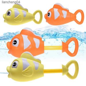 Gun Toys Kids Summer Outdoor Toys Clown Fish Spray Water Gun Game Toy Kid Pumping Lightweight Portable Water Spray Swimming Toy