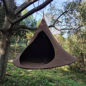 Camp Furniture Round Swing Hanging Chair Hammock Stand Rope Hamaca Seat Single Courtyard Outdoor Canvas Cacoon Tent