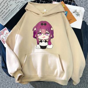 Sweatshirts 2023 Honkai Star Rail Kafka Hoodie Women Harajuku Kawaii Hoodies للجنسين الخريف الشتوية الرسوم المتحركة مضحكة