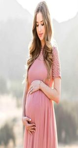 Ny 2021 Maternity Lace Dress Women Clothes Pography Props Elegant gravid klänning Kvinnlig lång klänning Graviditet PO Shoot Q07133851474