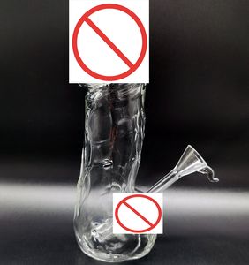 20CM O tubo de água do pênis masculino de alta qualidade Hookah Glass Bong com folga downstem para fumar