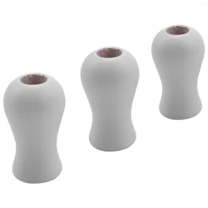 Keychains 12 Pack Window Blind Wood Cord Knobs Trä hängande kula små hängen drar slut för persienner eller nyanser vita