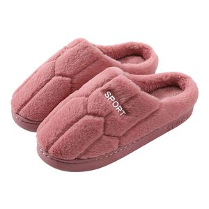 GAI LAYUE Cotton slippers women winter stay at home with thick soles anti slip and warm plush slippers 37127