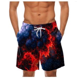 Pantaloncini da uomo Abbigliamento da spiaggia Costume da bagno da surf da uomo divertente ad asciugatura rapida per le vacanze estive con coulisse e tasche Pantalones