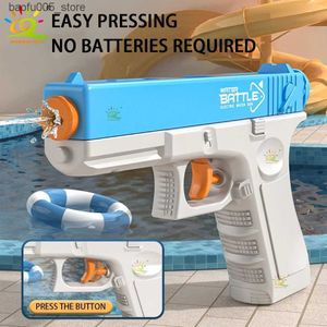 Sand Play Water Fun HUIQIBAO Summer Manual Gun Fight Portable Desert Eagle M1911 Pistol Shooting Game Outdoor Fantasy Toys for Children Gifts Q240307
