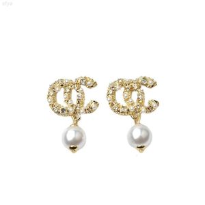 All-match Micro Diamond Pearl Zircon Earrings