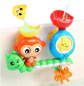 Baby-Badespielzeug, Wasserspiele, Kinderbadezimmer, Affe, Raupe, Bade- und Duschspielzeug für Jungen und Mädchen, Geburtstagsgeschenke