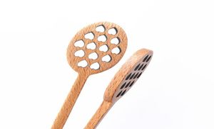 Söt ihålig kärleksformad trä honung stick trä honung sked stick dipper stirrer bestick tillbehör kök gadget gga43905979293