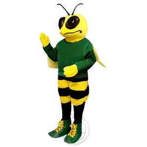 2024 Halloween vendite calde Big Eeyes Bee costume della mascotte festa di compleanno costume di Natale mascotte del college