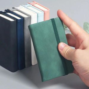 Retro Student Stationery Business Notebook Leather Thick Handwriting Pocket Diary Book Mini Word Memo