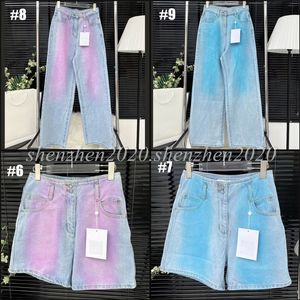 Bunte Jeans Premium Fashion Brand Damen Denim Shorts Hotpants für den Sommer