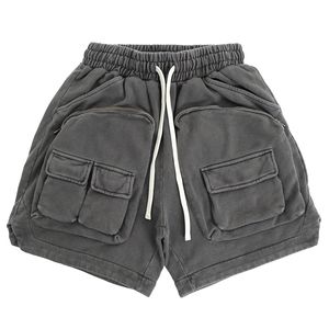 Designer shorts mens kvinnor ficka korta byxor vintage grå sommarstrandkläder oss storlek 24SS