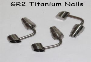 90 hink titanium nagel 10mm 14mm 18mm manlig kvinnlig gr2 titan nagel dabber för olje dabb riggar glas bong rökning vatten rör8903089