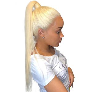 Full Lace Human Hair Wigs 8 26 Inch Long Brazilian Straight Remy 613 Blonde Ombre Color Glueless Full Lace Wigs with Baby Hair n9195104