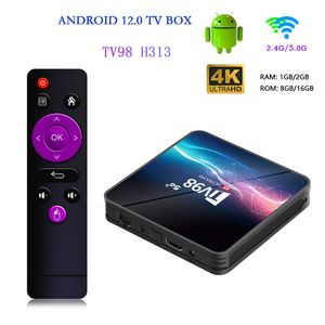 スマートテレビセットトップボックスアンドロイド12 1G/8G 2G/16G 2.4G/5GデュアルWIFI BLUETOOTH ANDROID TV BOX 4K UHDメディアプレーヤー3Dビデオセットトップデジタルテレビ