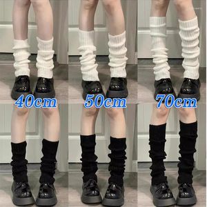 Women Socks 70CM Winter Leg Warmers Women's Lolita Long JK College Style Knitted Warm Autumn Over Knee Boot Cuff Stocking