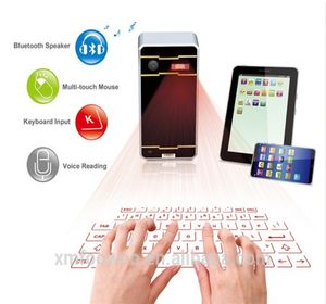 2016 Dizüstü bilgisayar iPad tablet PC akıllı telefon için fare Bluetooth hoparlör ile sanal lazer klavye satışı USB Bluetooth 8113660