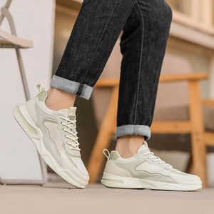 Męskie buty sportowe Sneakers Spring Autumn swobodne buty dla mężczyzn na zewnątrz koronkowy unów lekki oddychający wygodne wygodne płaskie buty butów miękka moda wszechstronna A22