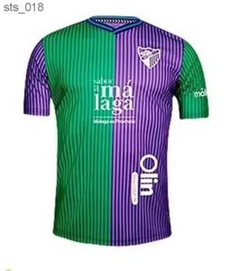 Camisas de futebol CF Málaga 2023/2024 JUANPI Munoz Febas ADRIAN Camisa de futebol Burgos Casas Juankar fUtbol Juande Uniformes menH240307