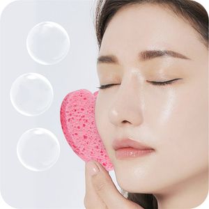 Rengöring av trämassa Bomull Face Wash Sponges och Makeup Removal Tools Disponerbar Face Wash Sponge Multi-färg Hjärtformad komprimerad svampar Accessorie LT817