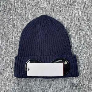 Cp Two Lens Glasses Goggles Beanies Men Strickmützen Skull Caps Outdoor Women Uniesex Winter Beanie Black Grey Bonnet Gorros 2023 Winter 11