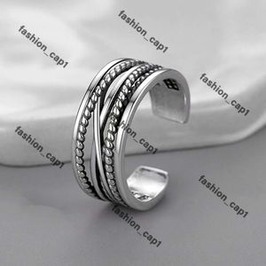 David Yurma Bracelet Designer Rings New DY Twisted Wedding Band for Women Holiday Gift Diamonds Sterling Silver Dy Ring Men 14K Gold Plating Christmas Jewelry 935