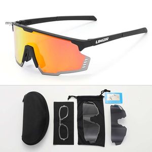 mens sunglasses for women designer top quality LIMAR Outdoor Sports Cycling Glasses 3 Lens Polarized Mountain Bike Off Road Eye Protection Sunglasses