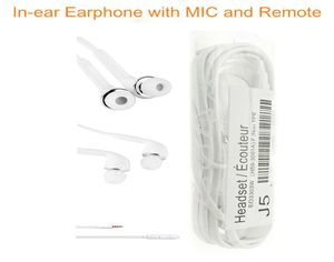 Headphones 35mm J5 InEar Earphone with Mic Remote Control Stereo Headset with Logo for Samsung Galaxy S7 S6 S5 S4 Sports Music 15835803