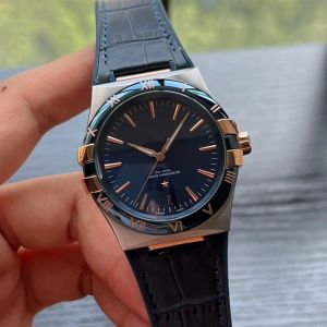 AAA 3A 품질 41mm 별자리 131.23.41.21.03.001 MENS 시계 자동 기계적 움직임 고무 밴드 선물 상자