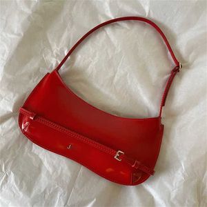 jc Designer-Handtasche, rote Achseltasche, Design, Einkaufstasche, Geldbörse, Damen, Premium-Textur, einzelne Schulter-Hobo-Taschen 231215