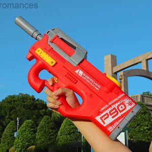 Toys Gun Electric Water Guns P90 zaawansowany technologicznie Pełna automatyczna letnia zabawka dla dzieci dorosłych basen plażowy gry na zewnątrz 240307