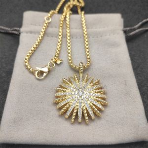Luxury jewlery designer for women necklace dy vintage twisted chains for men with pendant deluxe cross necklaces designer classic accessories zh141 B4