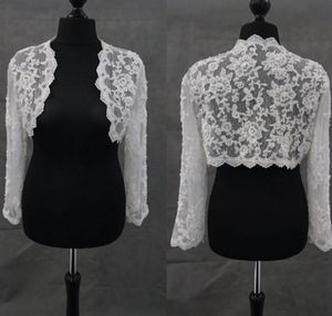 Modesto involucri da sposa avorio maniche lunghe cappotto da sposa giacche di pizzo perle mantelle da sposa involucri giacca bolero abiti da sposa involucri plus 6779694